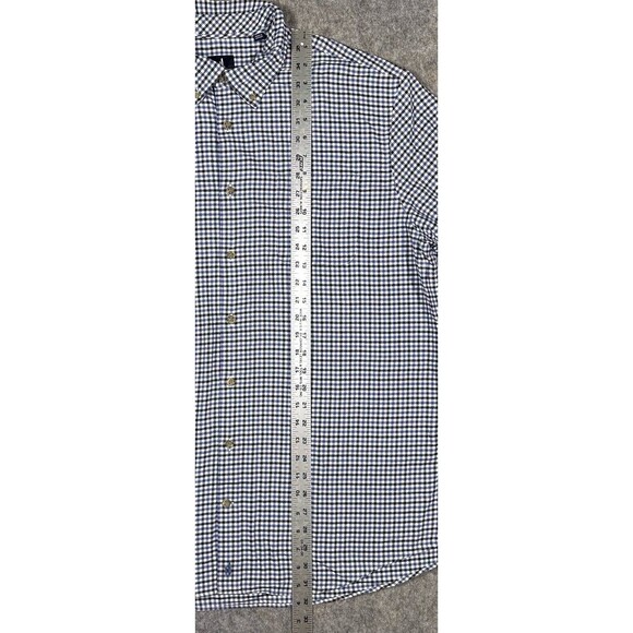 Johnnie O Sycamore Tucked Button Down Shirt Men’s XL Blue Red Gingham Wool Blend - Picture 9 of 9